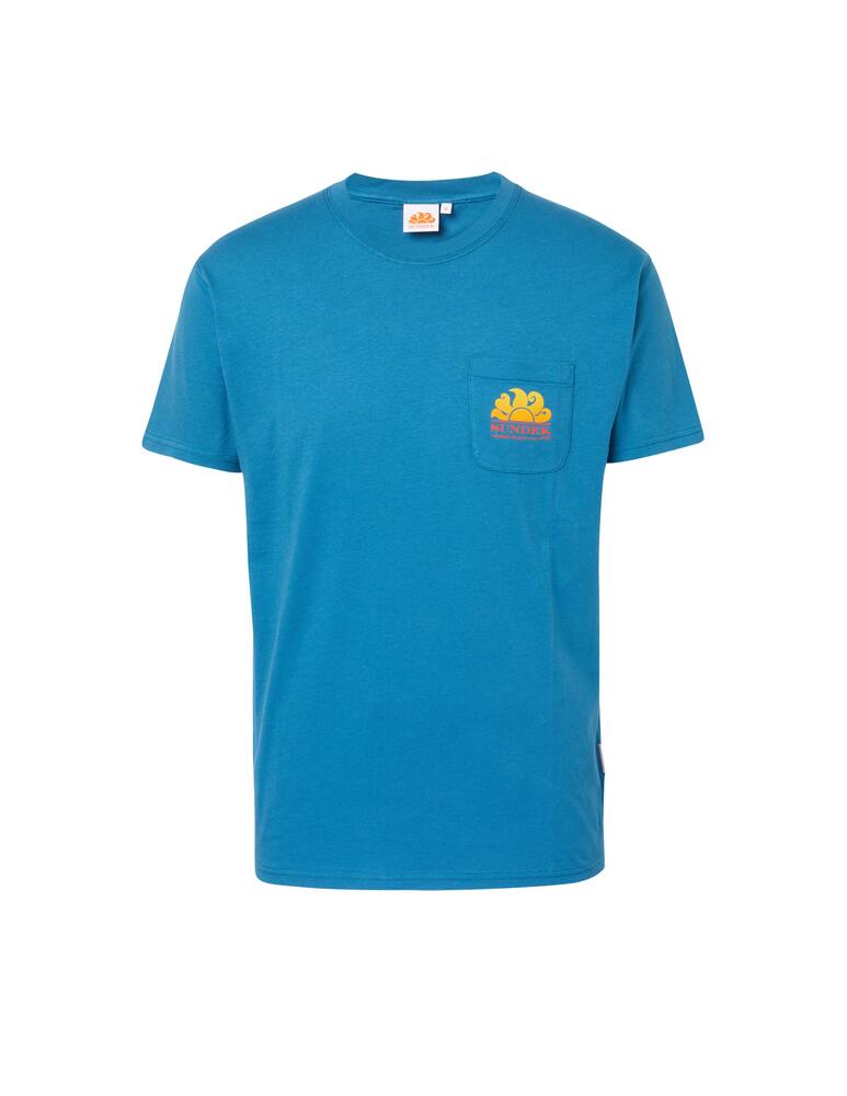 rinascente Sundek Sun degrade t-shirt - blue