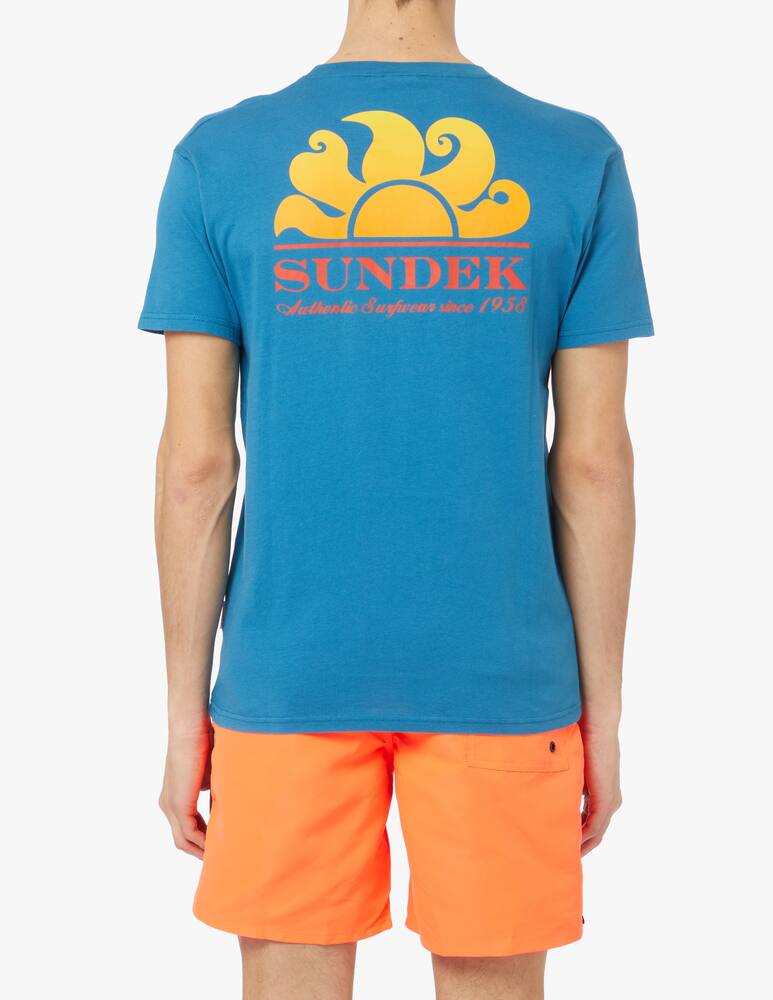 rinascente Sundek Sun degrade t-shirt - blue