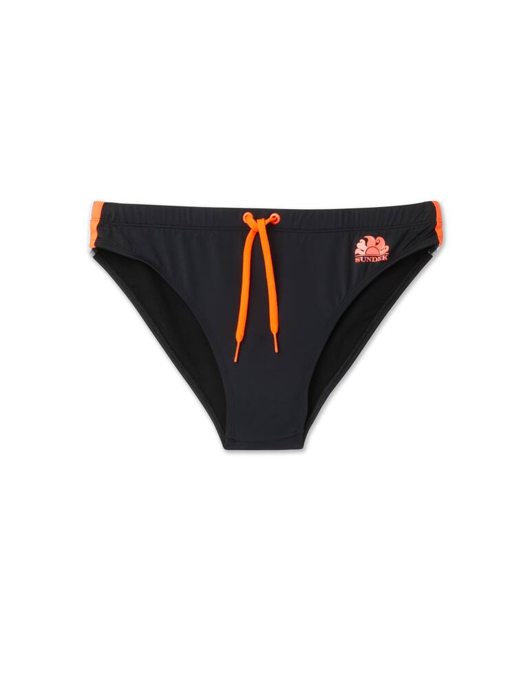 Sundek Low rainbow swim brief - black - picture 1 Sundek Low rainbow swim brief - black - picture 1
