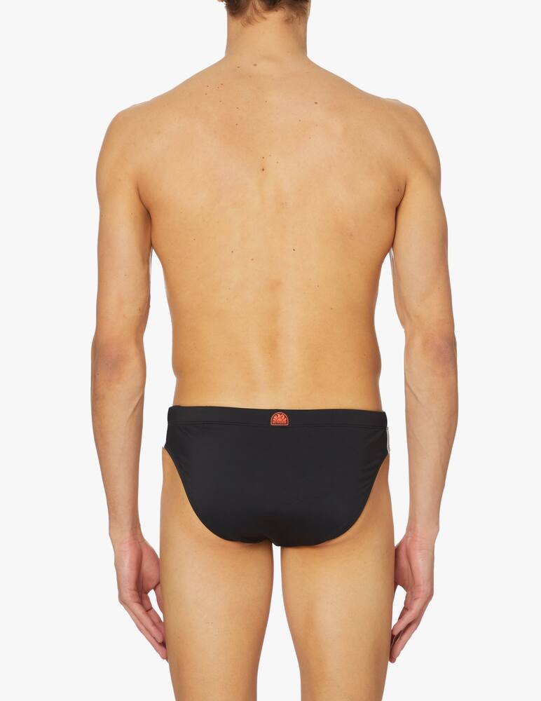 rinascente Sundek Low rainbow swim brief - black