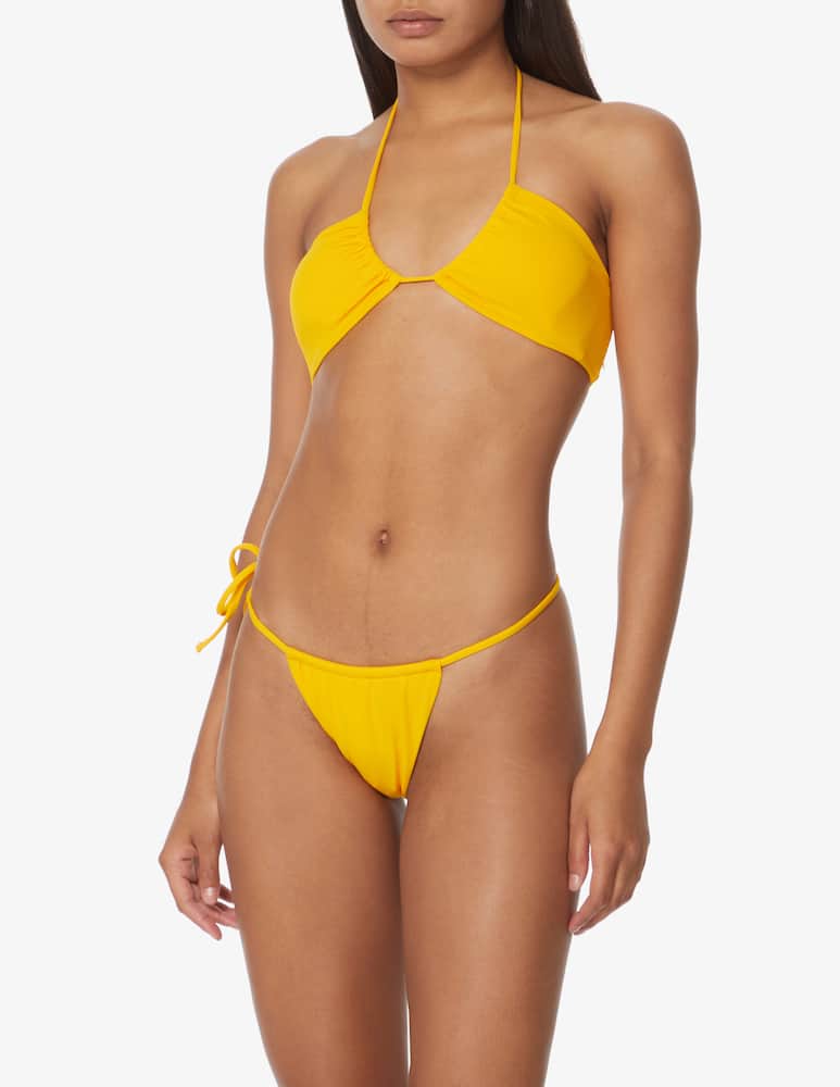rinascente Sundek Top bikini con lacci - giallo