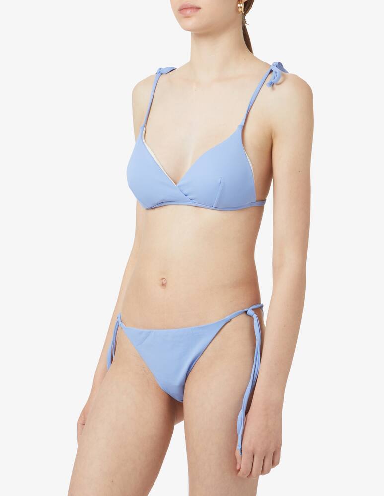 rinascente Sundek Slip bikini con lacci - azzurro