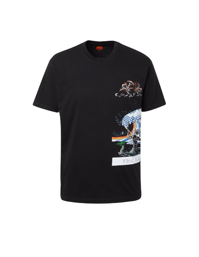 rinascente Sundek Maglietta manica corta wave tarot - nero