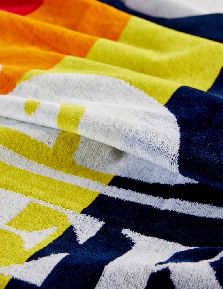 rinascente Sundek Jacquard towel with rainbow