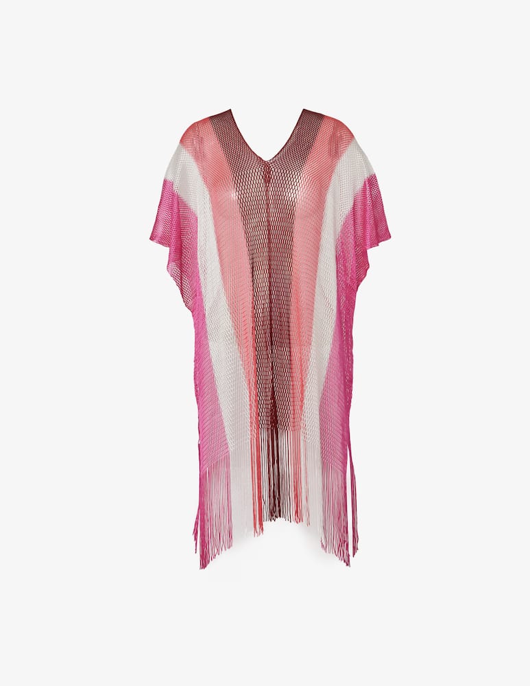 Sundek Toile de jouy v-neck kaftan dress cover-up - picture 1