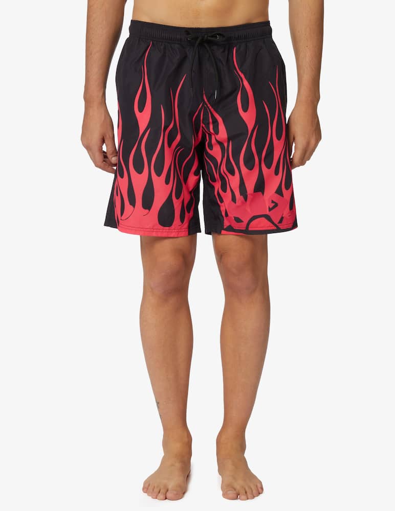 Sundek Acid flame print boardshort swimshorts - picture 1 Sundek Acid flame print boardshort swimshorts - picture 1