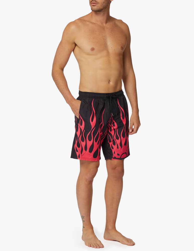 Sundek Acid flame print boardshort swimshorts - picture 2 Sundek Acid flame print boardshort swimshorts - picture 2