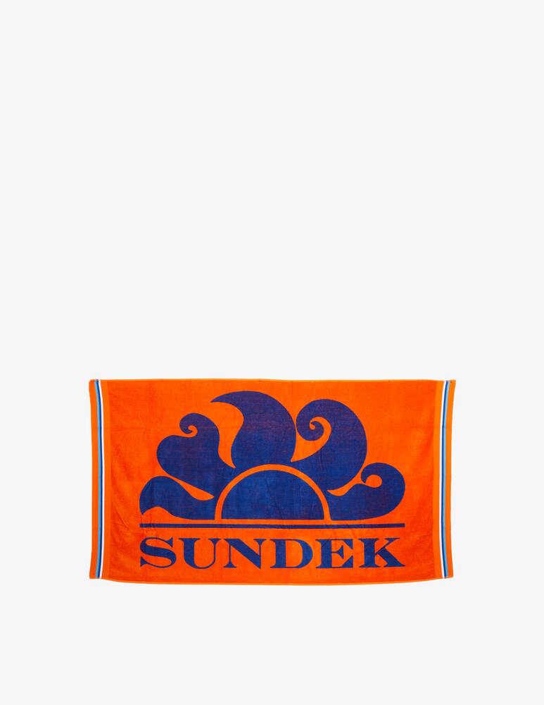 rinascente Sundek Jacquard logo beach towel
