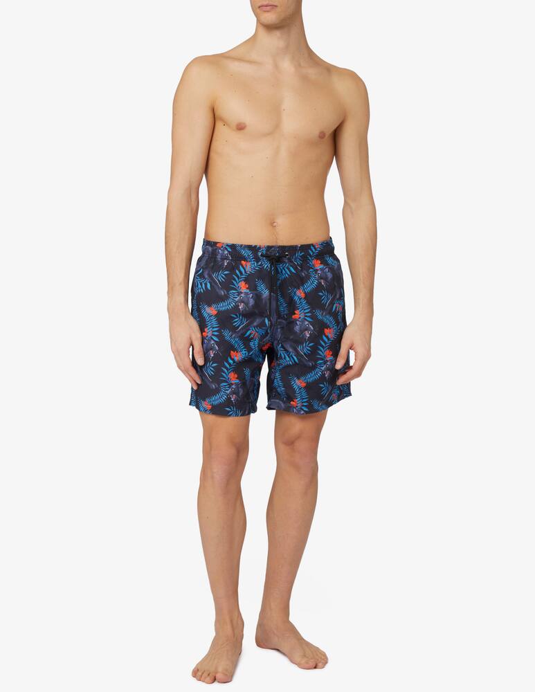 rinascente Sundek Panther printed long swimsuit