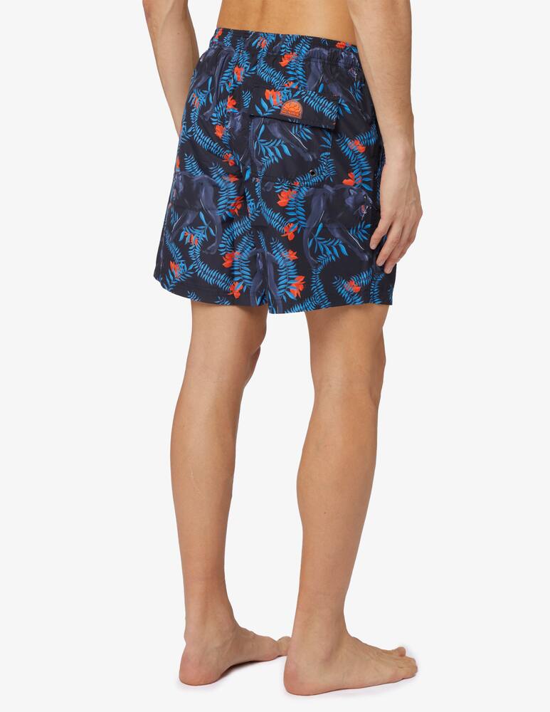 rinascente Sundek Panther printed long swimsuit