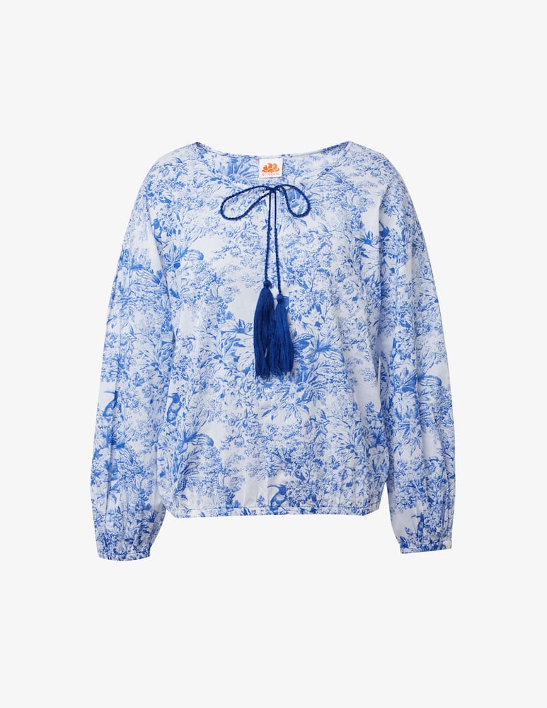 Sundek Blusa copricostume Toile de jouy - immagine 1 Sundek Blusa copricostume Toile de jouy - immagine 1