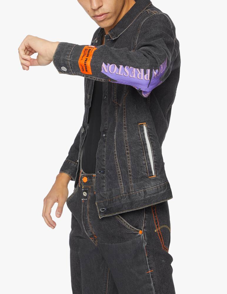 rinascente Heron Preston Trucker jacket black wash