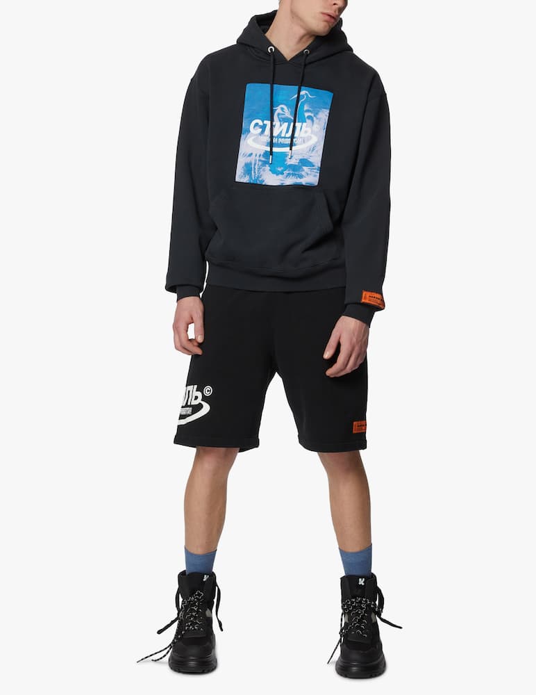 rinascente Heron Preston Bicolor cotton sweat shorts