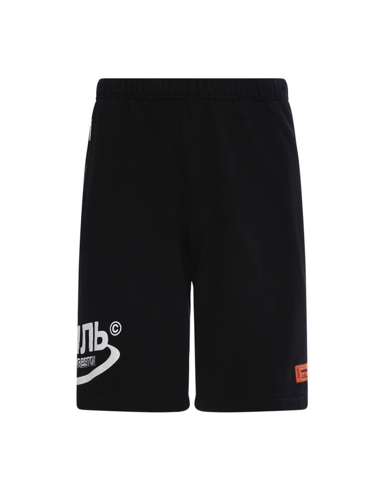rinascente Heron Preston Bicolor cotton sweat shorts