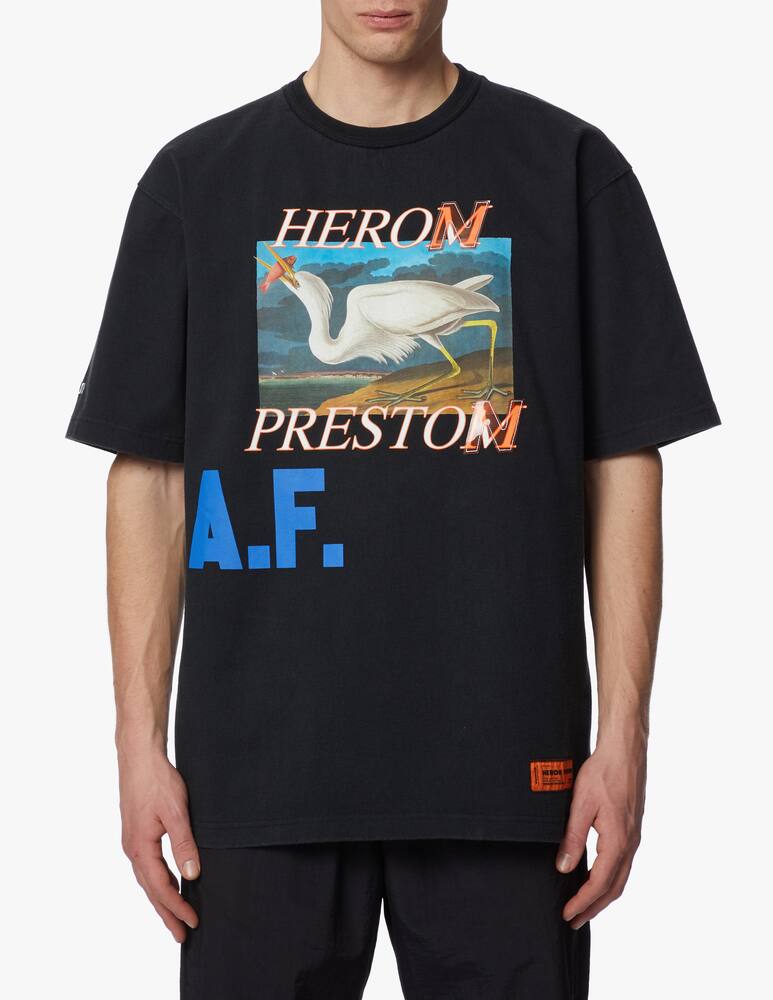 rinascente Heron Preston T-shirt heron stampa airone frontale