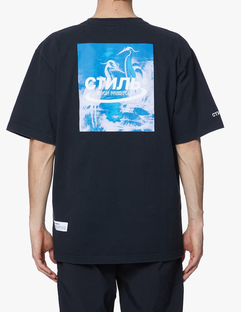 rinascente Heron Preston T-shirt herons halo stampa airone retro