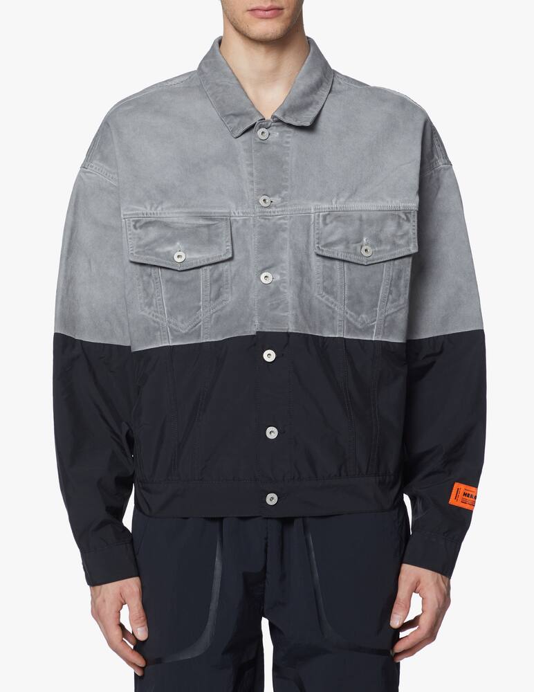 Heron Preston Nylon over trucker denim jacket - picture 3 Heron Preston Nylon over trucker denim jacket - picture 3
