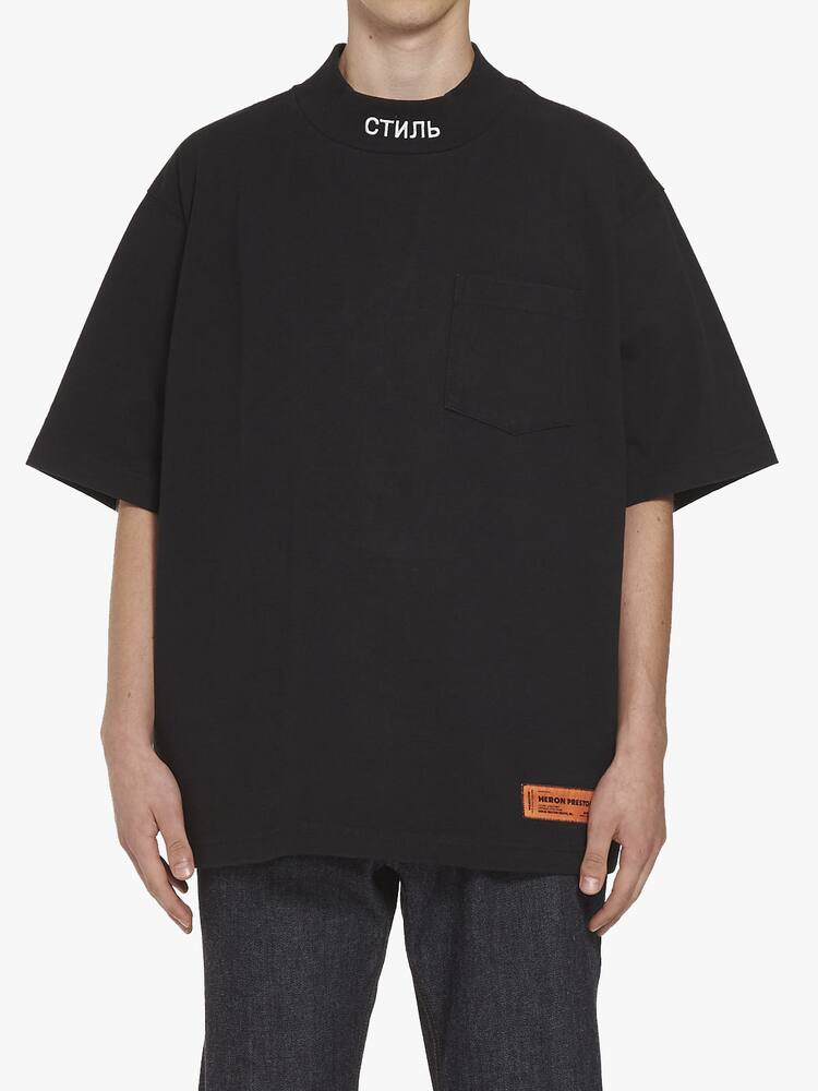 rinascente Heron Preston Dolcevita con tasca in misto cotone