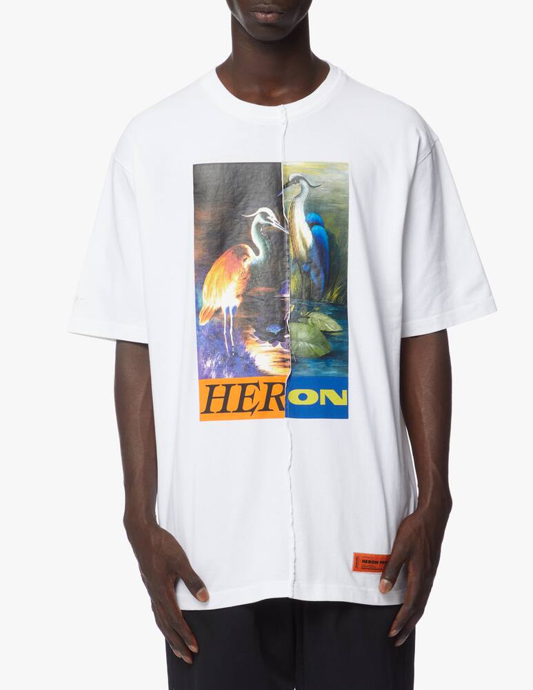 rinascente Heron Preston Tee os split light herons 