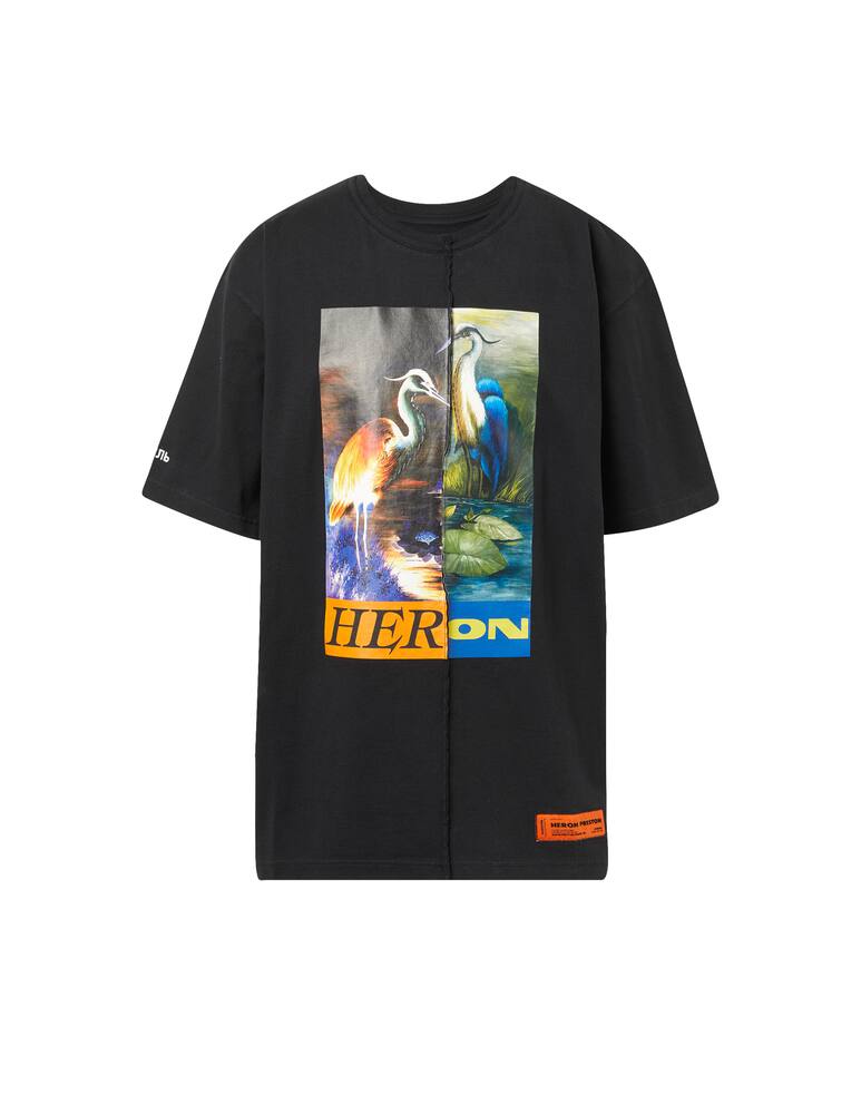 rinascente Heron Preston Maglietta girocollo os split light herons