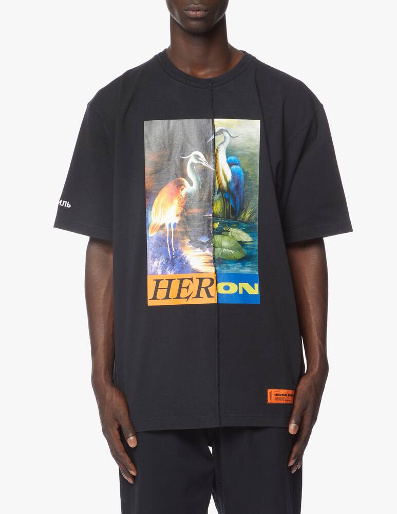 rinascente Heron Preston Maglietta girocollo os split light herons