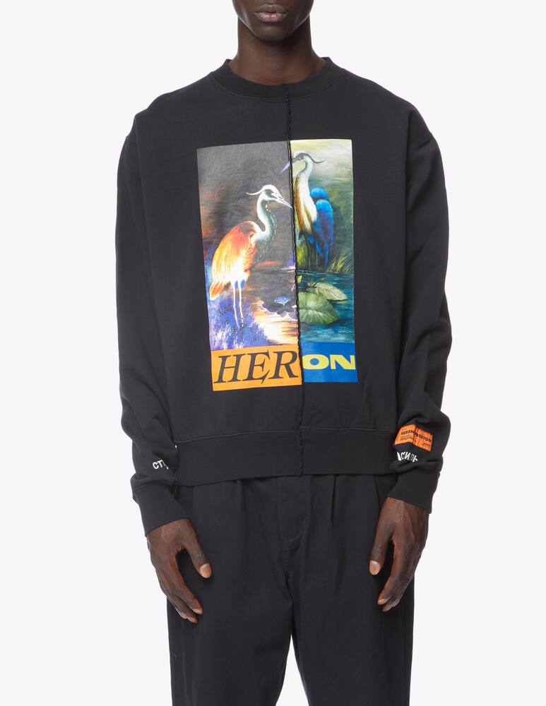 rinascente Heron Preston Crewneck split light herons 