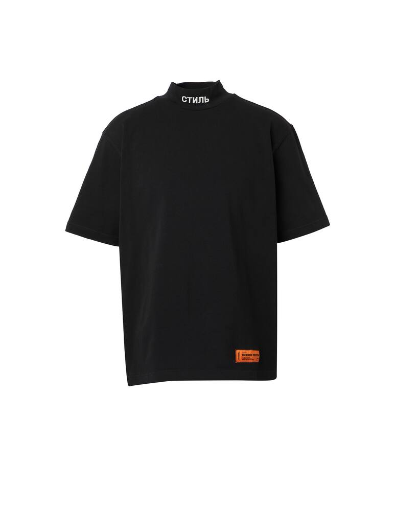 rinascente Heron Preston Maglietta manica corta collo alto logo - nero