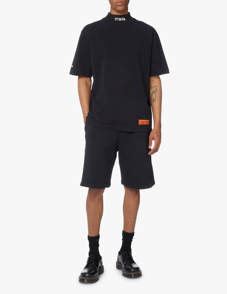 rinascente Heron Preston Maglietta manica corta collo alto logo - nero