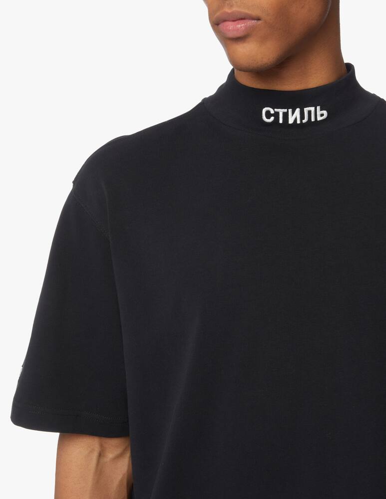 rinascente Heron Preston Maglietta manica corta collo alto logo - nero