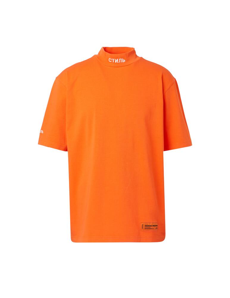 rinascente Heron Preston Ss turtleneck logo tee - orange