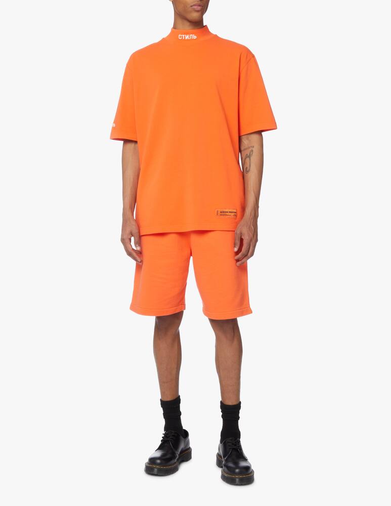 rinascente Heron Preston Ss turtleneck logo tee - orange