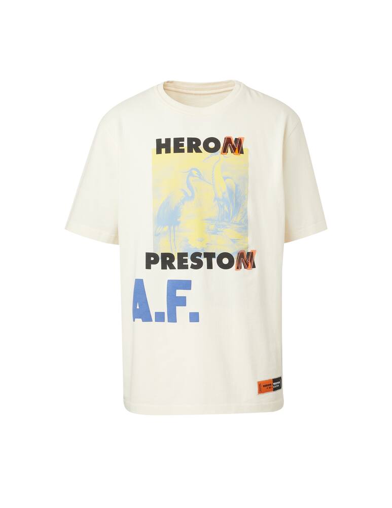 rinascente Heron Preston Maglietta os af print black - bianco