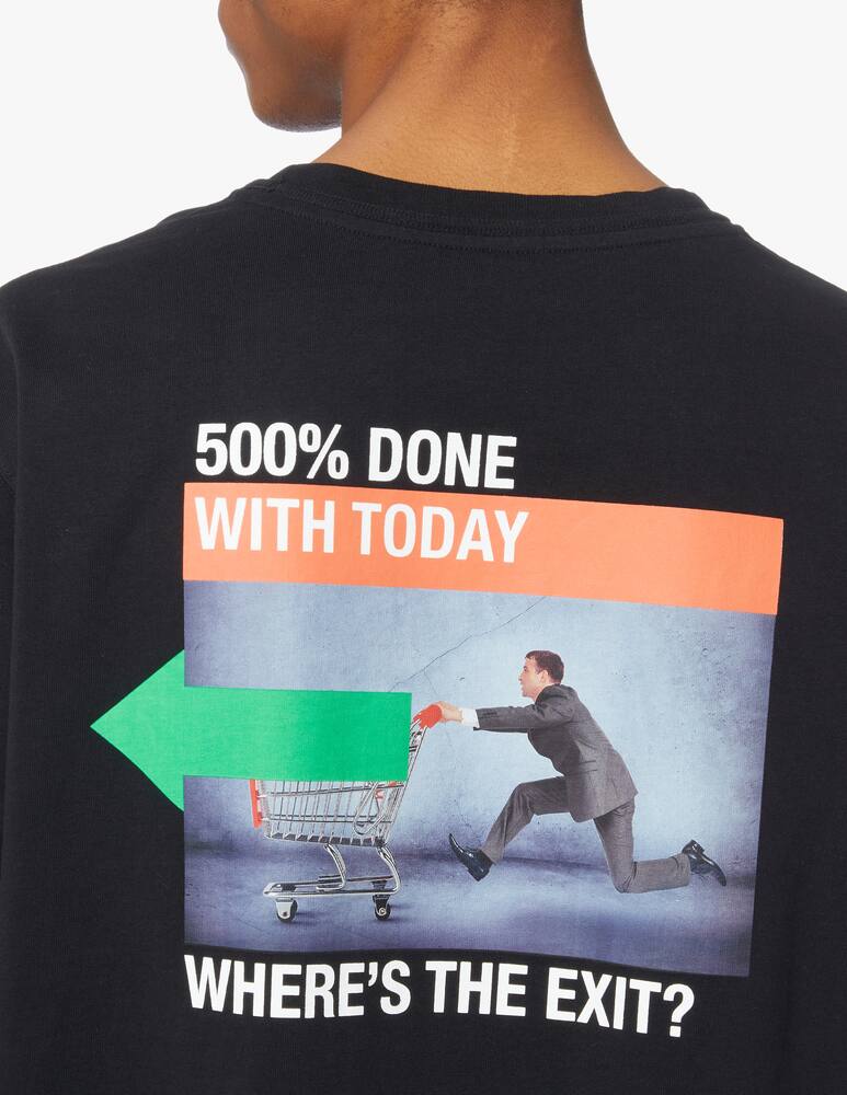 rinascente Heron Preston Tee os af print black - black