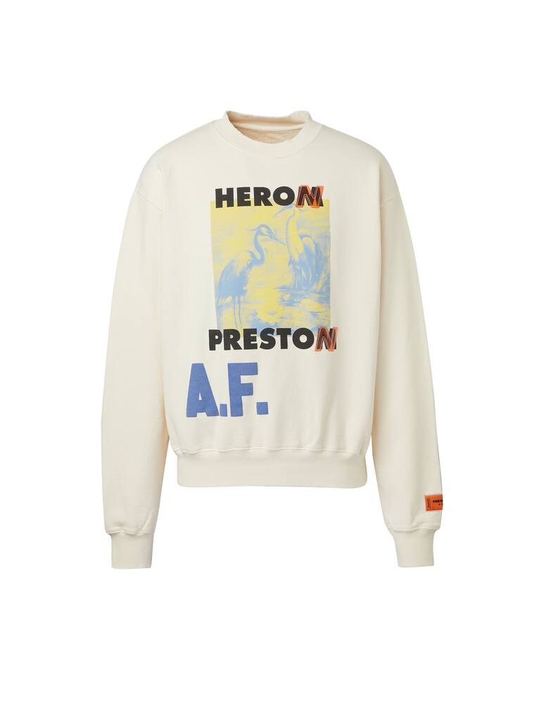 rinascente Heron Preston Os af print sweater - white