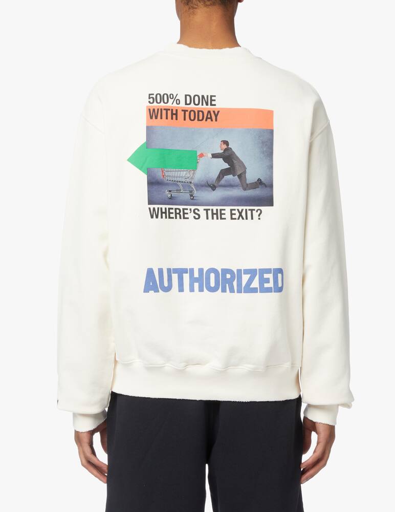 rinascente Heron Preston Os af print sweater - white