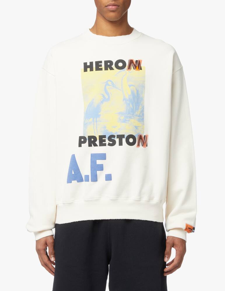 rinascente Heron Preston Os af print sweater - white