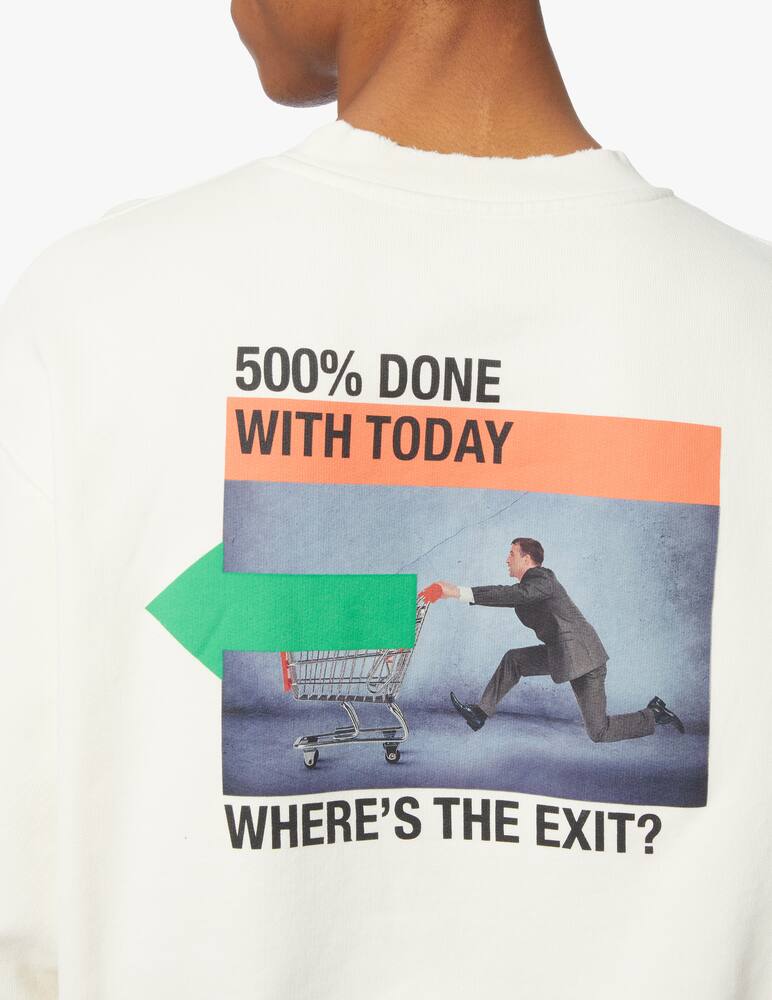 rinascente Heron Preston Os af print sweater - white