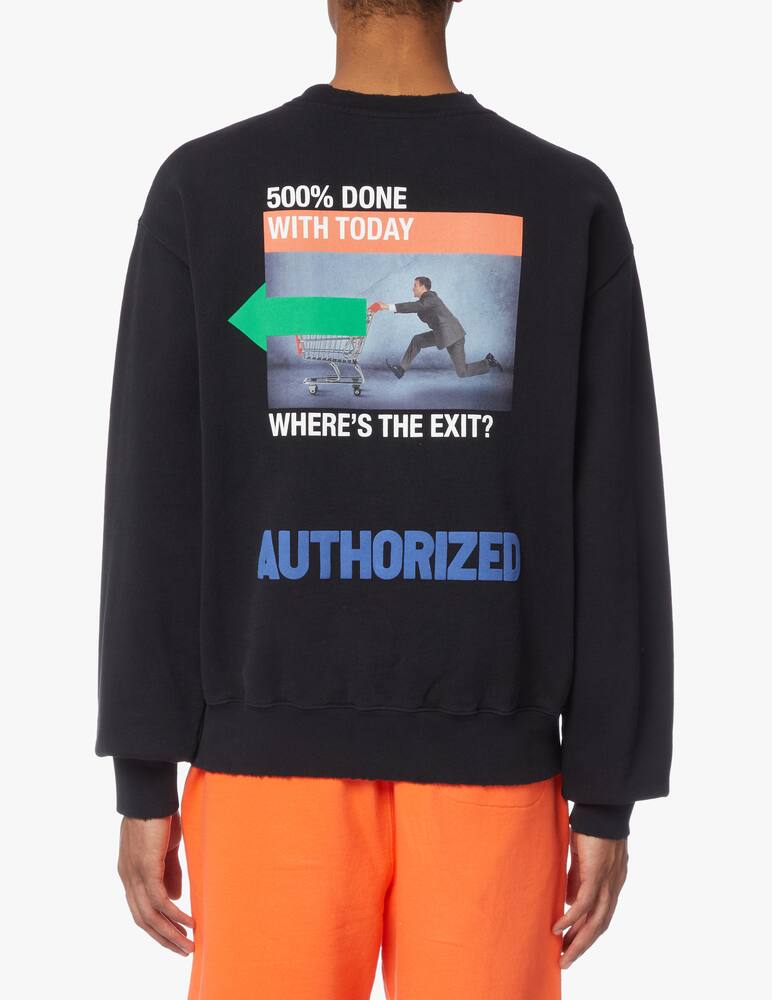 rinascente Heron Preston Os af print sweater - black