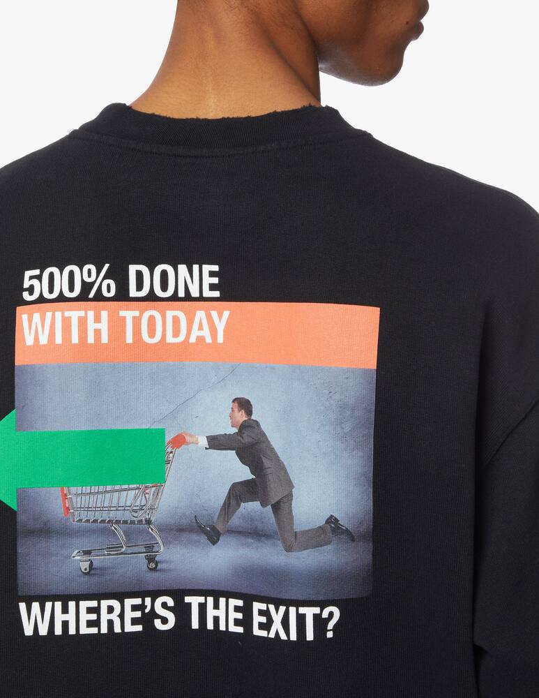rinascente Heron Preston Os af print sweater - black