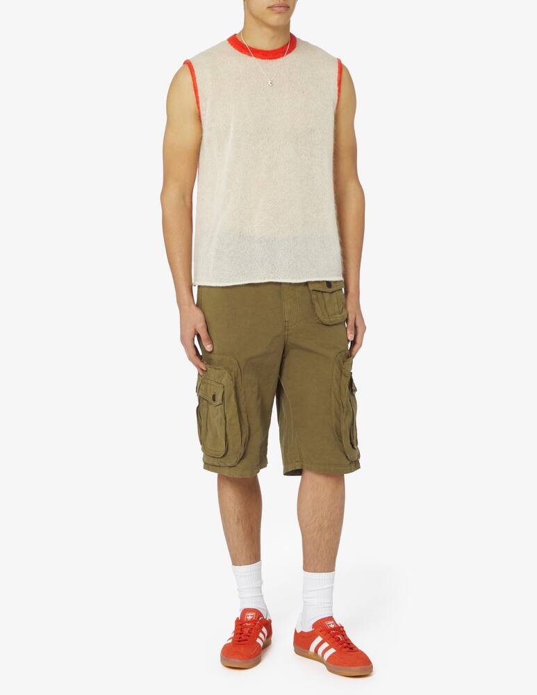 rinascente Heron Preston Army green cargo shorts