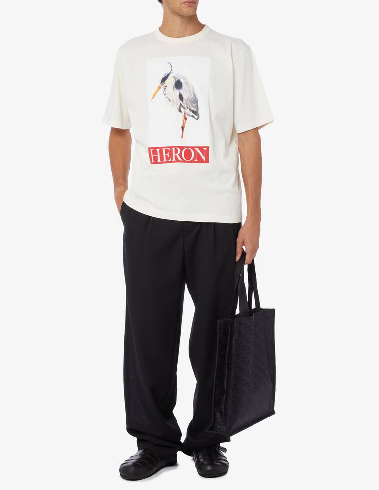 rinascente Heron Preston T-shirt airone painted new logo