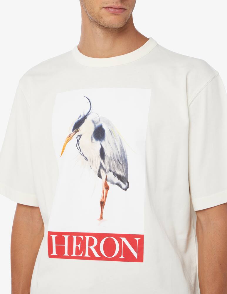rinascente Heron Preston T-shirt airone painted new logo