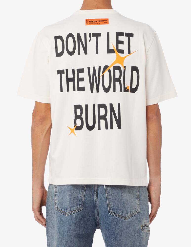 rinascente Heron Preston Maglietta globe burn retro