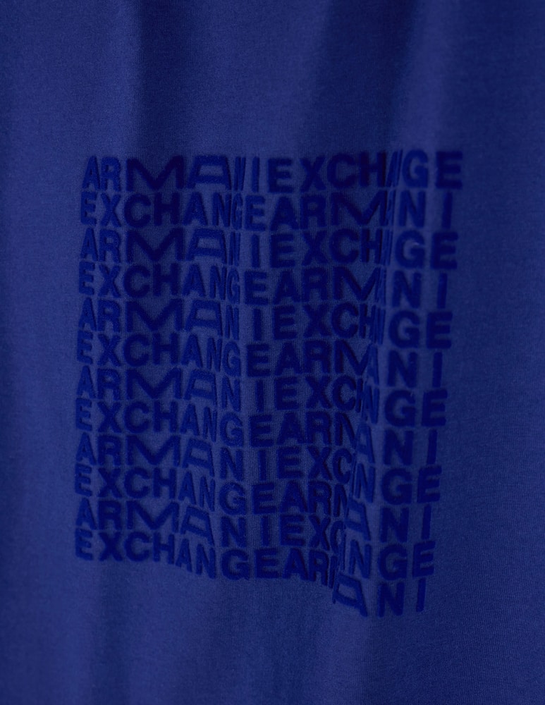 rinascente Armani Exchange Lettering flock t-shirt