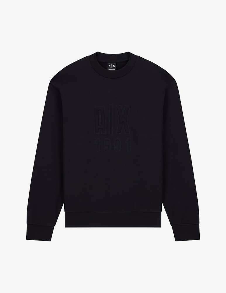 rinascente Armani Exchange Embossed logo sweatshirt