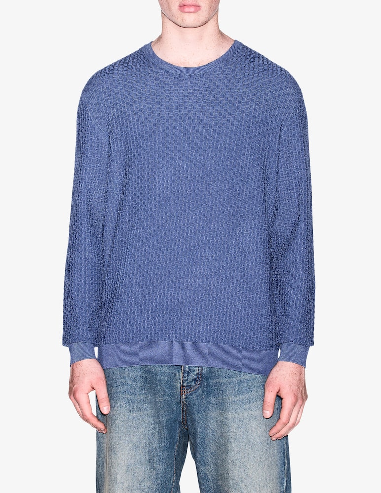 rinascente Armani Exchange Textured crewneck jumper