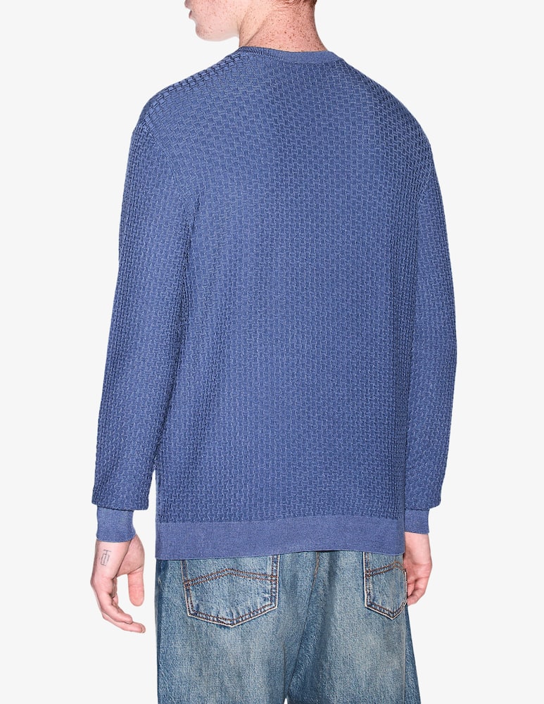 rinascente Armani Exchange Textured crewneck jumper