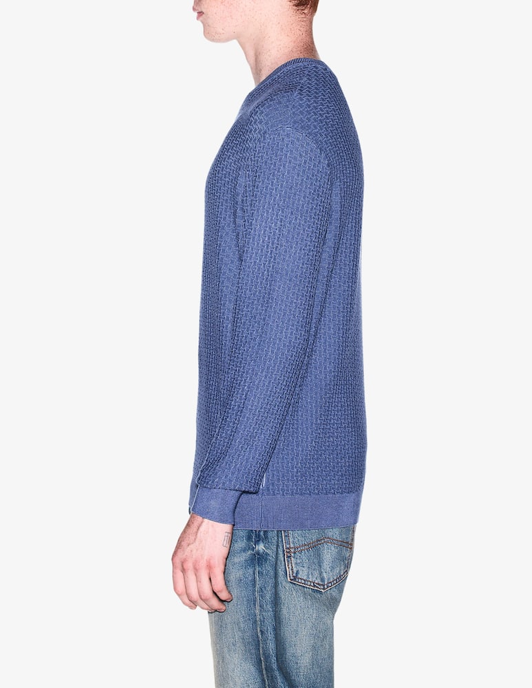 rinascente Armani Exchange Textured crewneck jumper