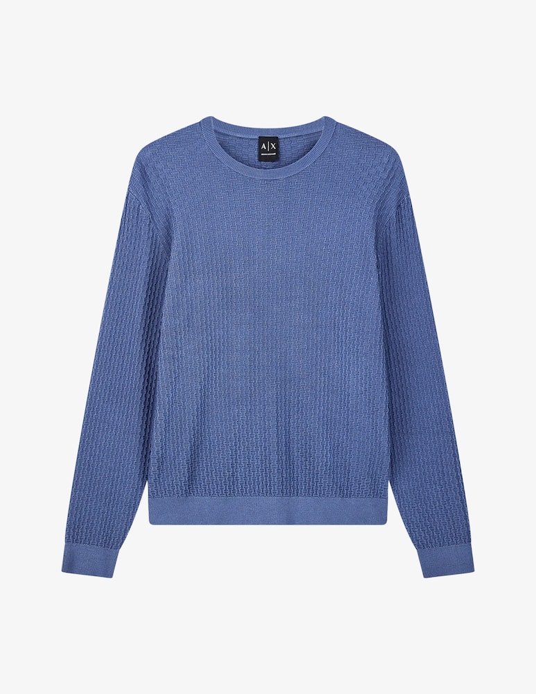 rinascente Armani Exchange Textured crewneck jumper