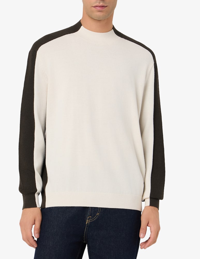 Armani Exchange Bicolour long sleeve jumper - picture 1